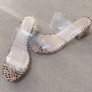 Clear plastic heels!